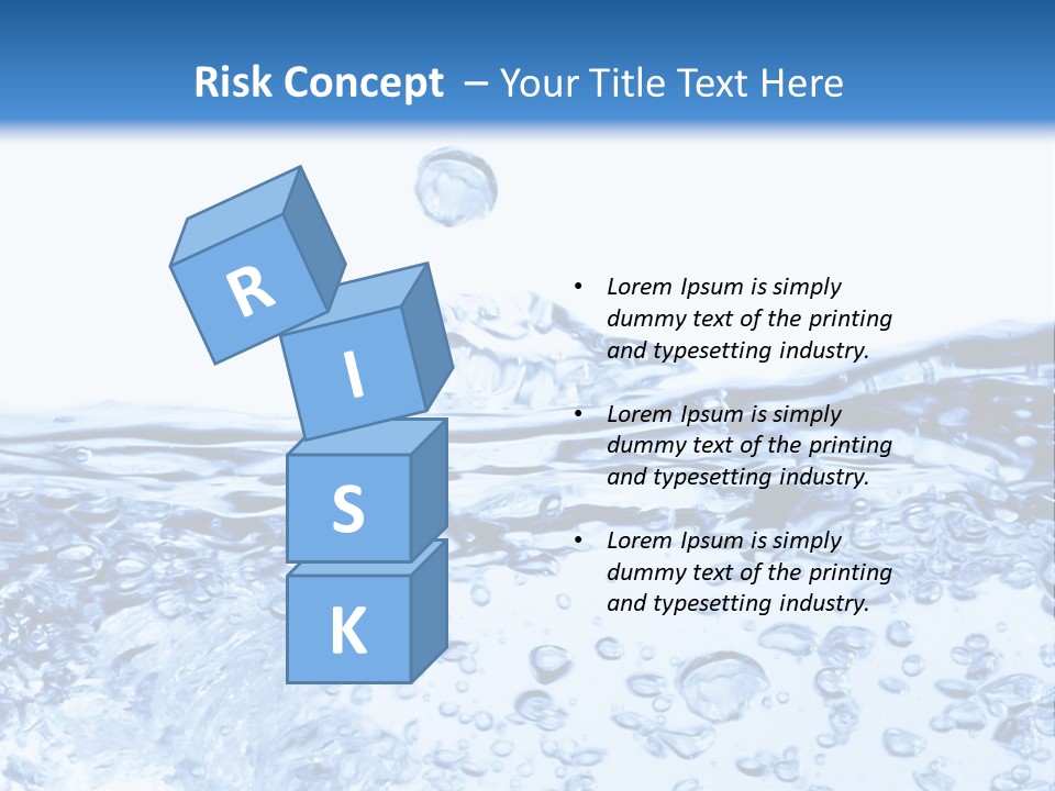 A Blue Water Powerpoint Presentation Template PowerPoint Template