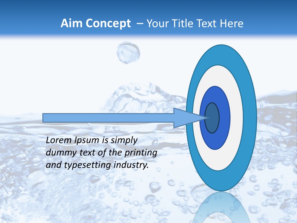 A Blue Water Powerpoint Presentation Template PowerPoint Template