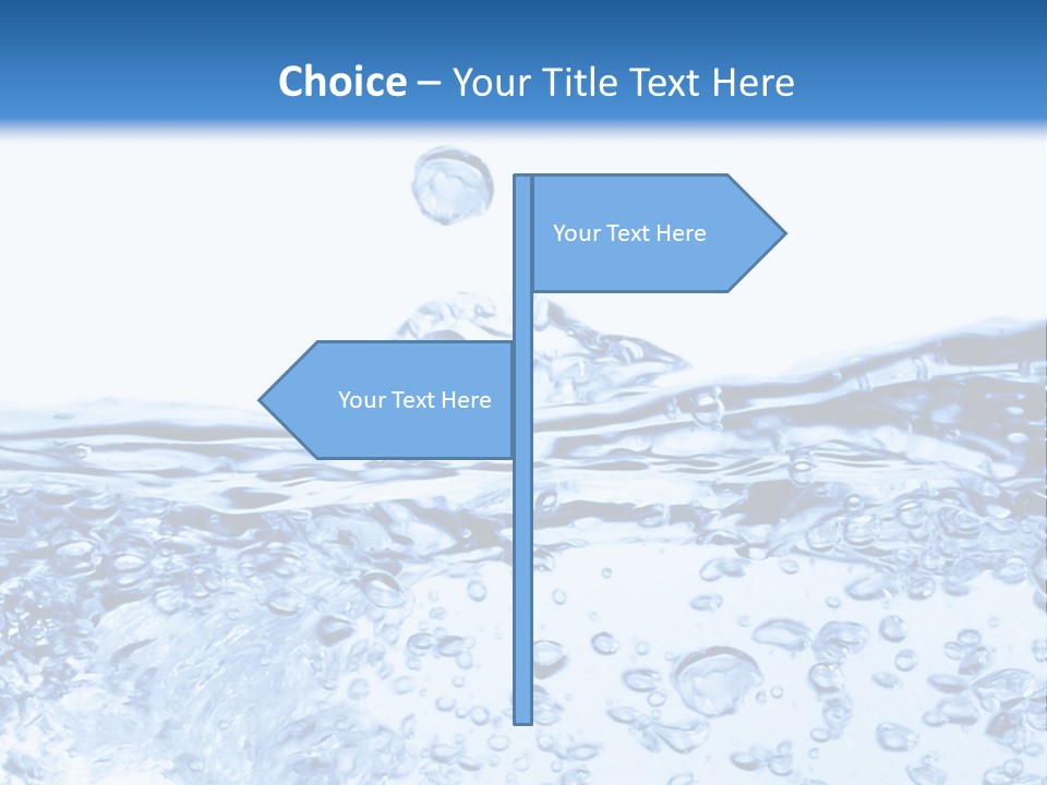 A Blue Water Powerpoint Presentation Template PowerPoint Template