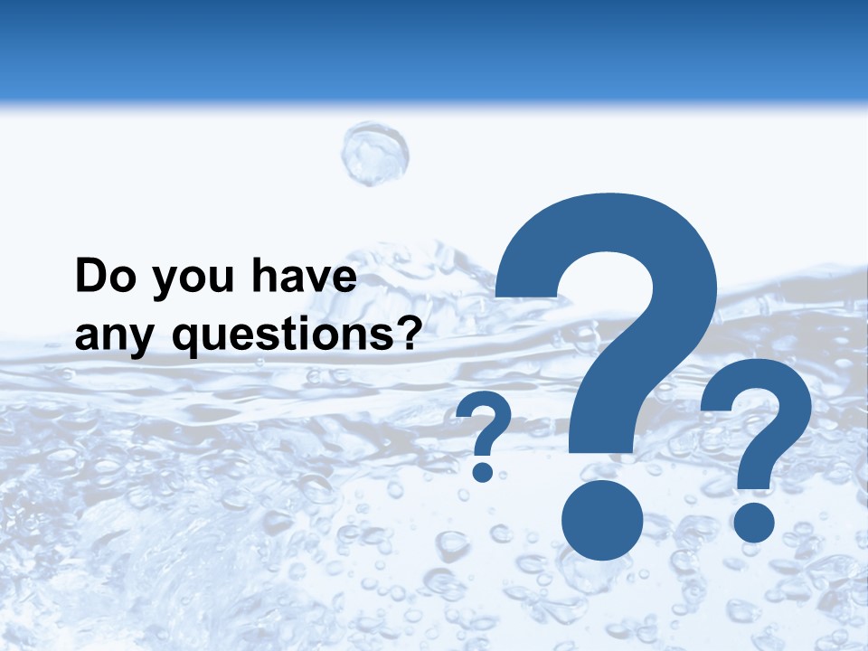 A Blue Water Powerpoint Presentation Template PowerPoint Template