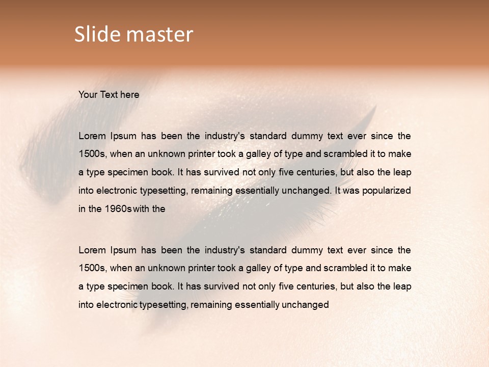 Vision Colorful Makeup PowerPoint Template