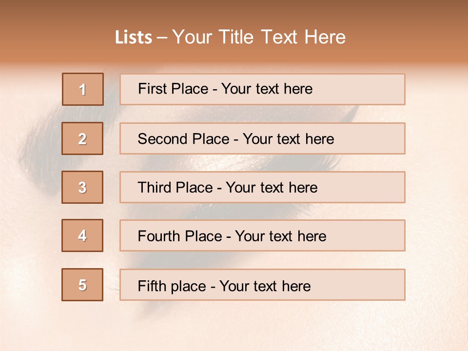 Vision Colorful Makeup PowerPoint Template
