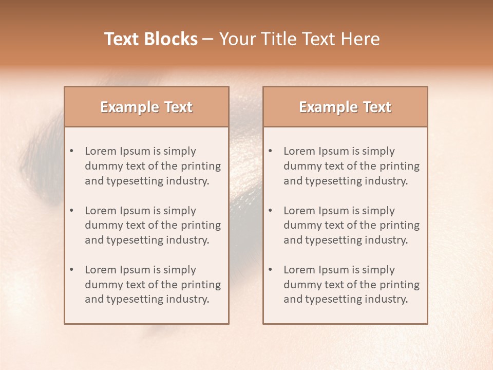 Vision Colorful Makeup PowerPoint Template