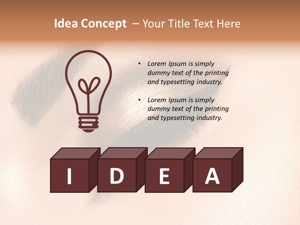 Vision Colorful Makeup PowerPoint Template