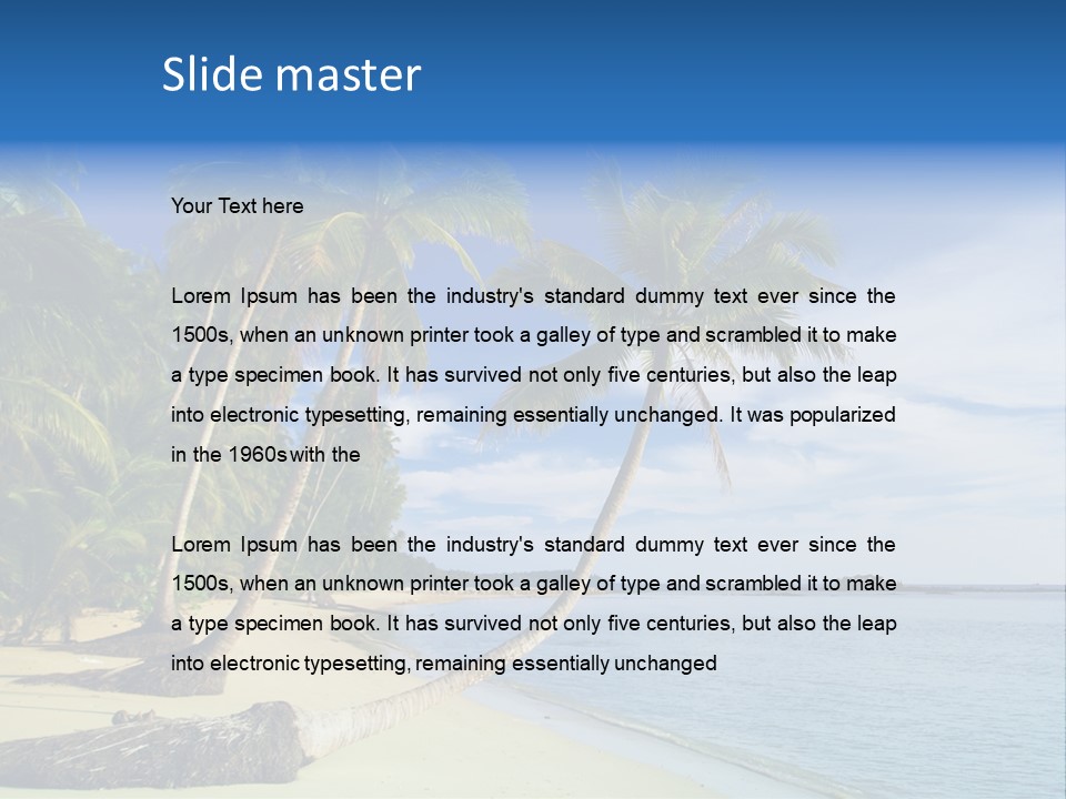 Getaway Hot Sand PowerPoint Template