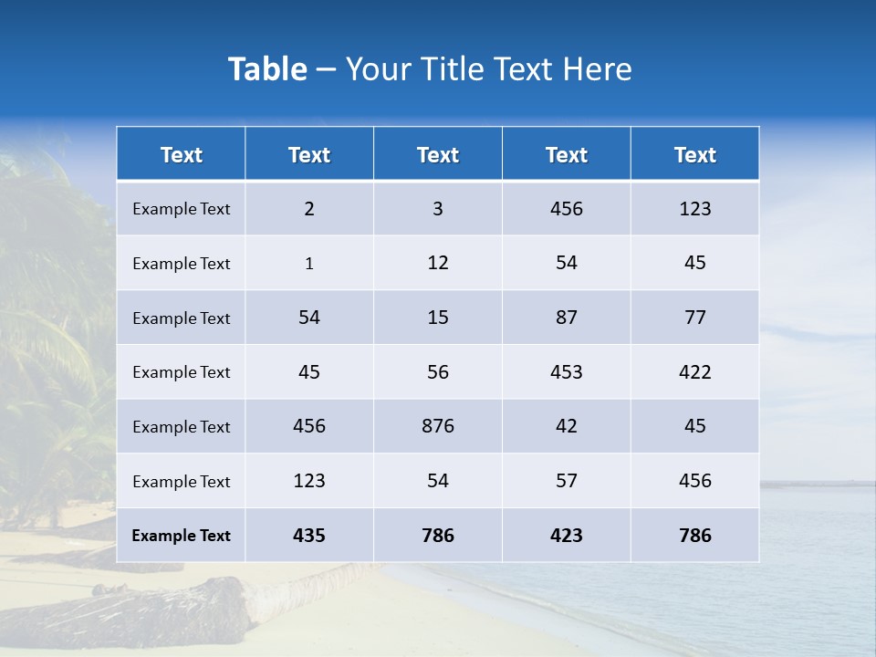 Getaway Hot Sand PowerPoint Template