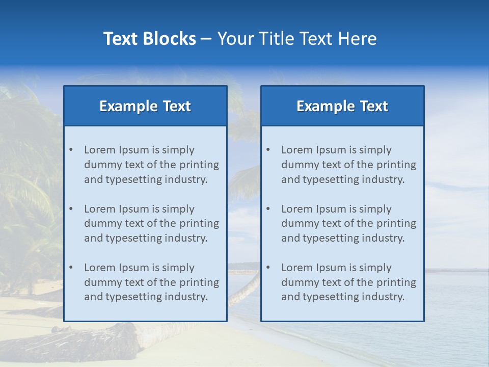Getaway Hot Sand PowerPoint Template