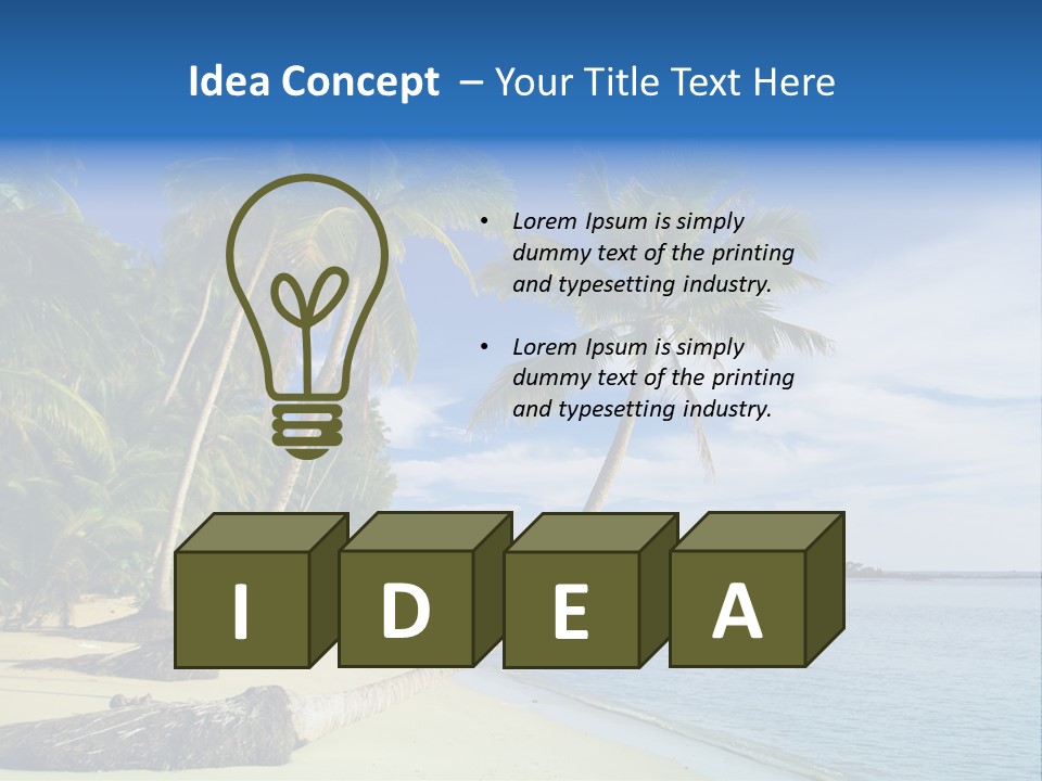 Getaway Hot Sand PowerPoint Template