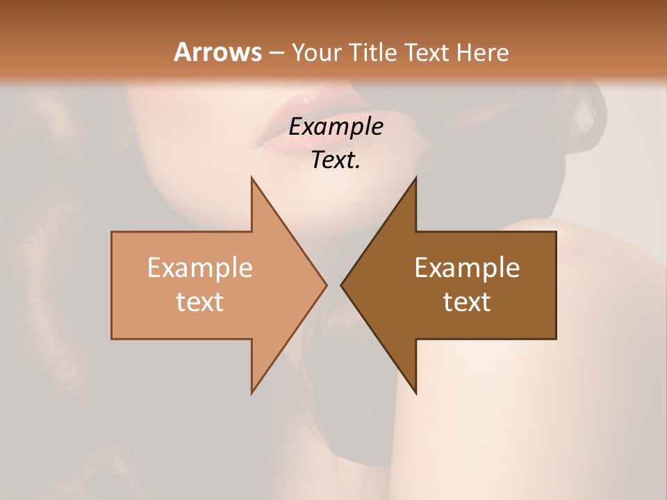 Brown Hairdressing Hairstyle PowerPoint Template