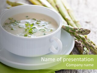 Asparagus Saison Fresh PowerPoint Template