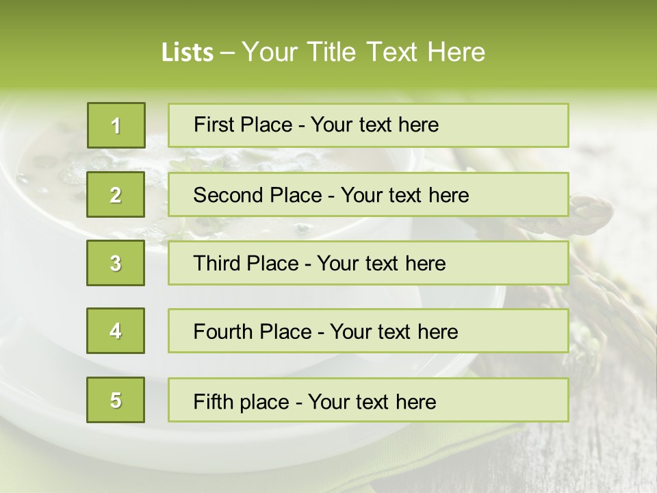 Asparagus Saison Fresh PowerPoint Template