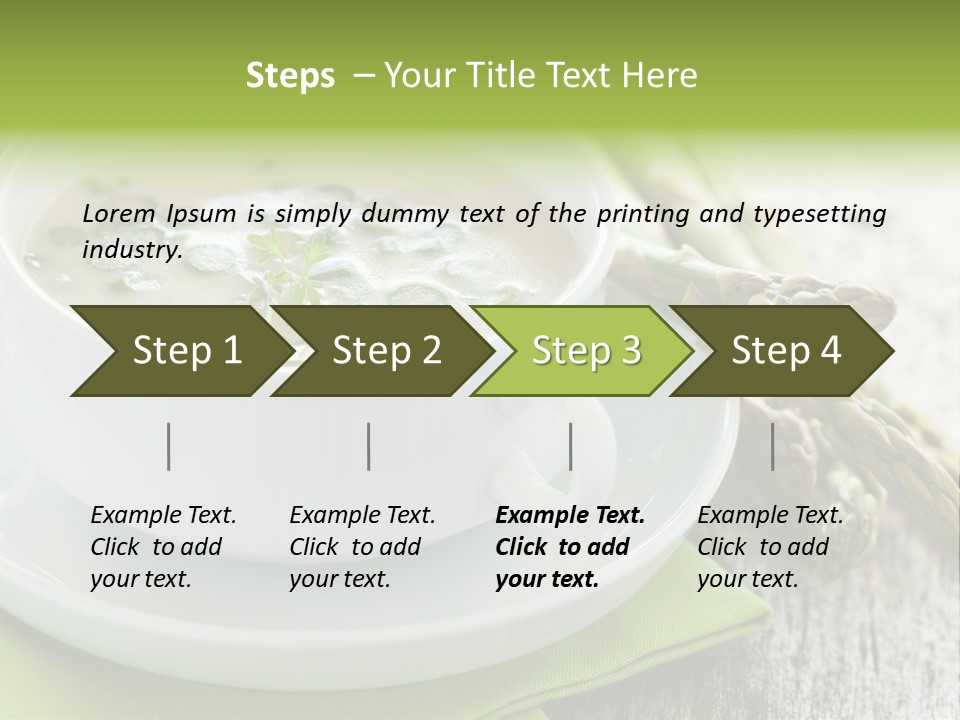 Asparagus Saison Fresh PowerPoint Template