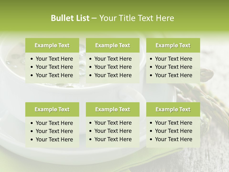 Asparagus Saison Fresh PowerPoint Template