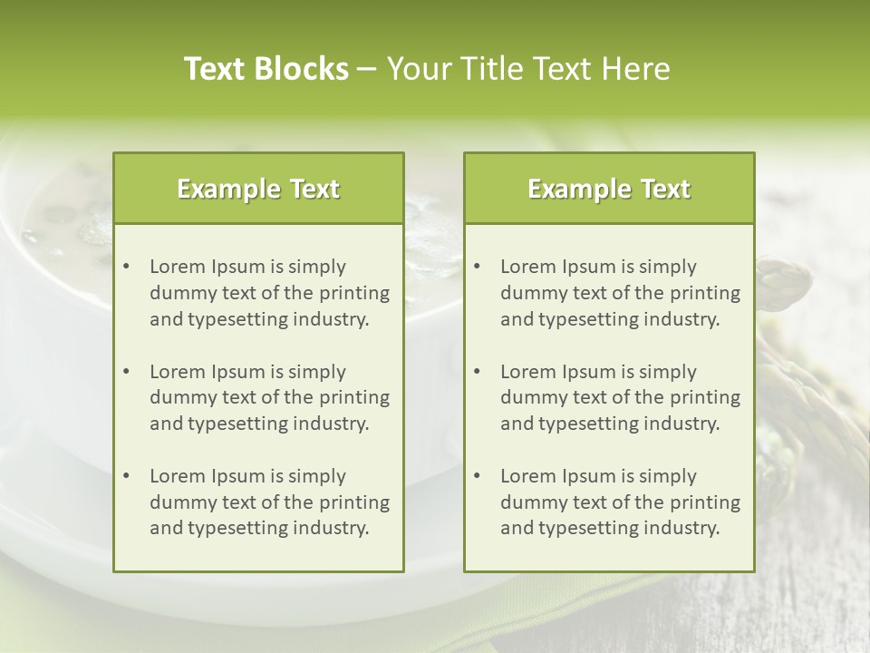 Asparagus Saison Fresh PowerPoint Template