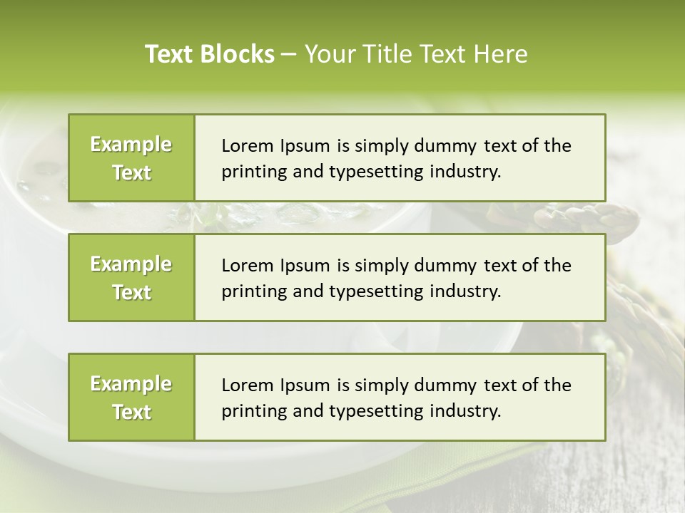 Asparagus Saison Fresh PowerPoint Template