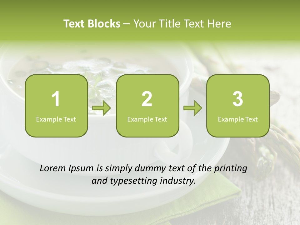 Asparagus Saison Fresh PowerPoint Template