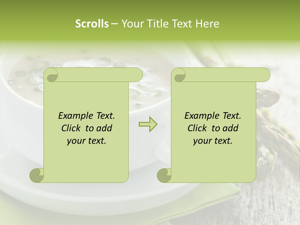 Asparagus Saison Fresh PowerPoint Template