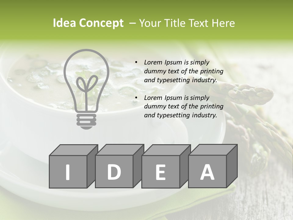 Asparagus Saison Fresh PowerPoint Template