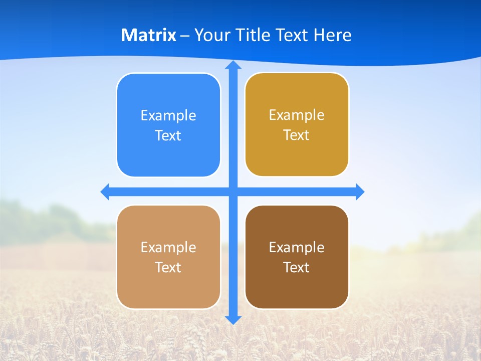 Background Wheat Straw PowerPoint Template