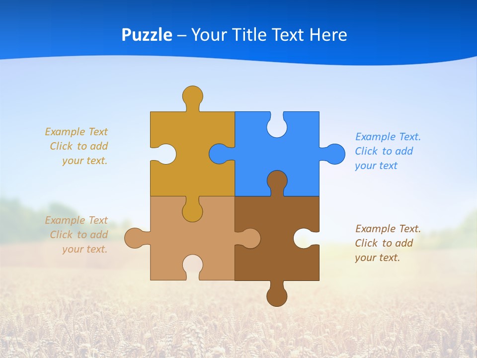 Background Wheat Straw PowerPoint Template