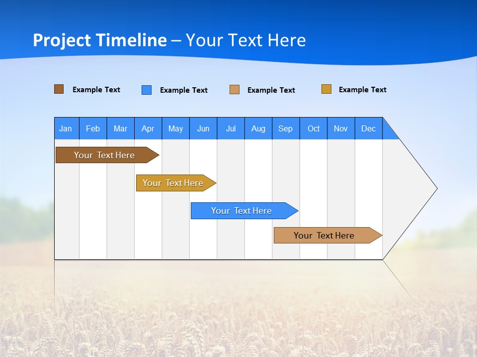 Background Wheat Straw PowerPoint Template