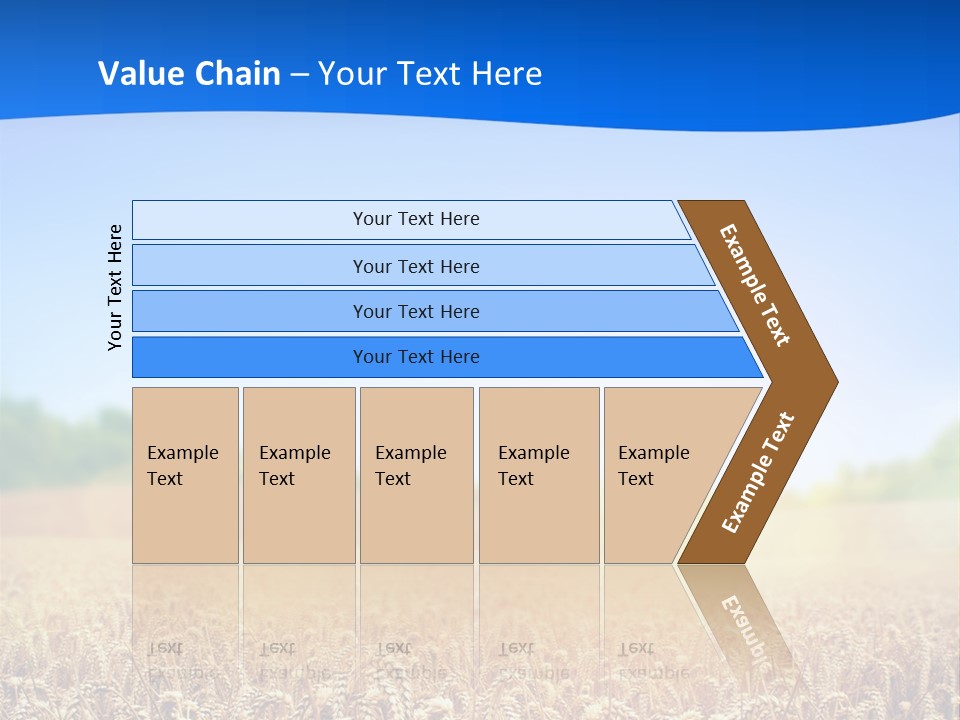 Background Wheat Straw PowerPoint Template