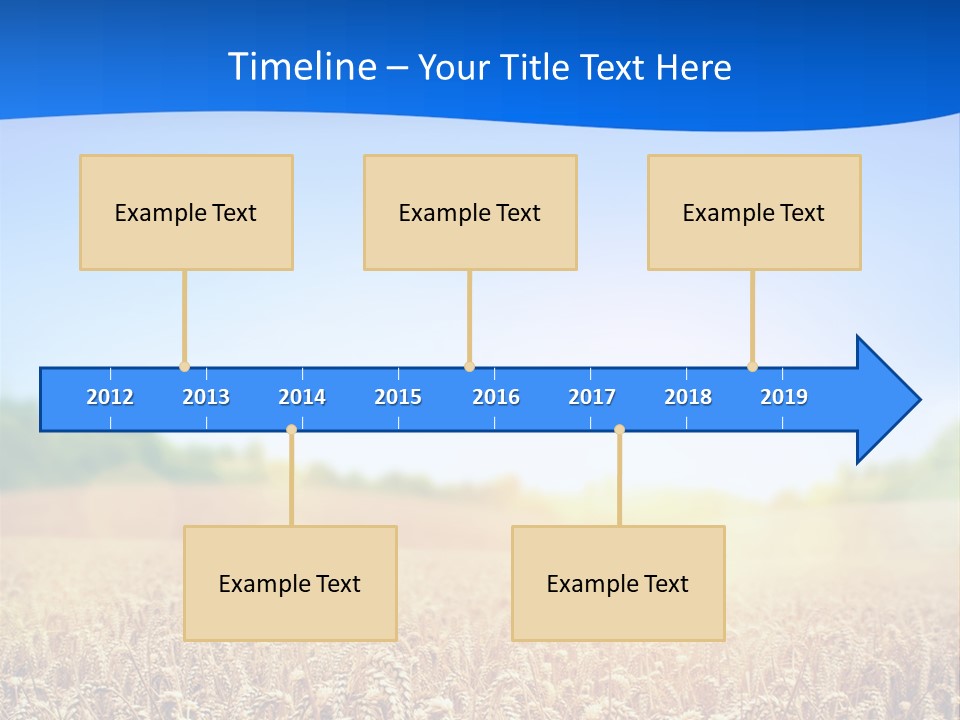 Background Wheat Straw PowerPoint Template