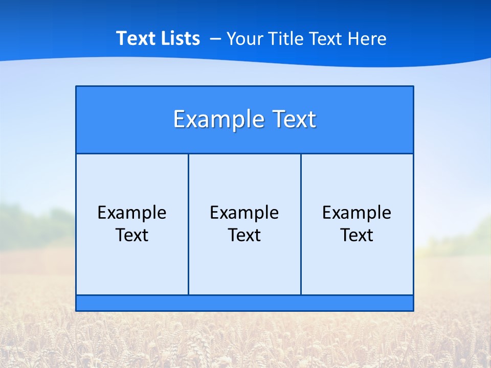 Background Wheat Straw PowerPoint Template