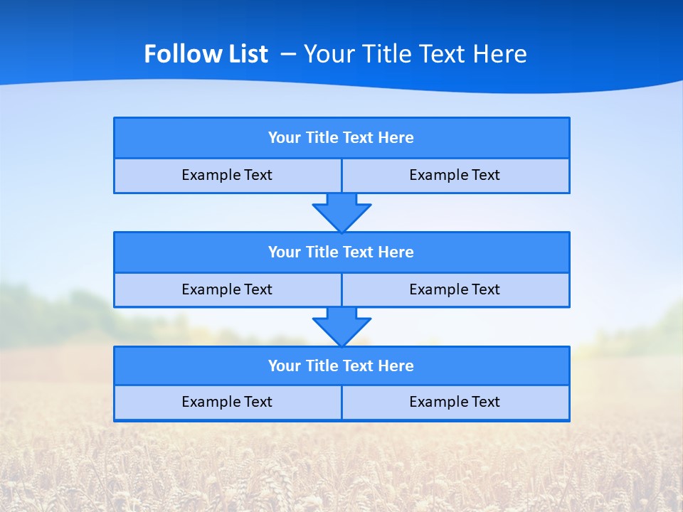 Background Wheat Straw PowerPoint Template