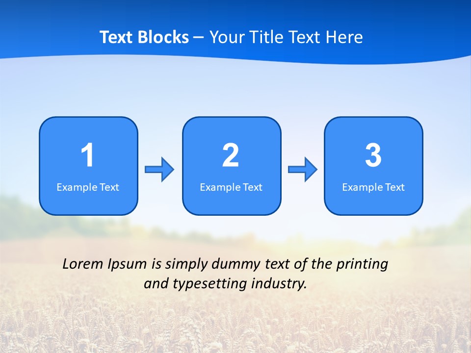 Background Wheat Straw PowerPoint Template
