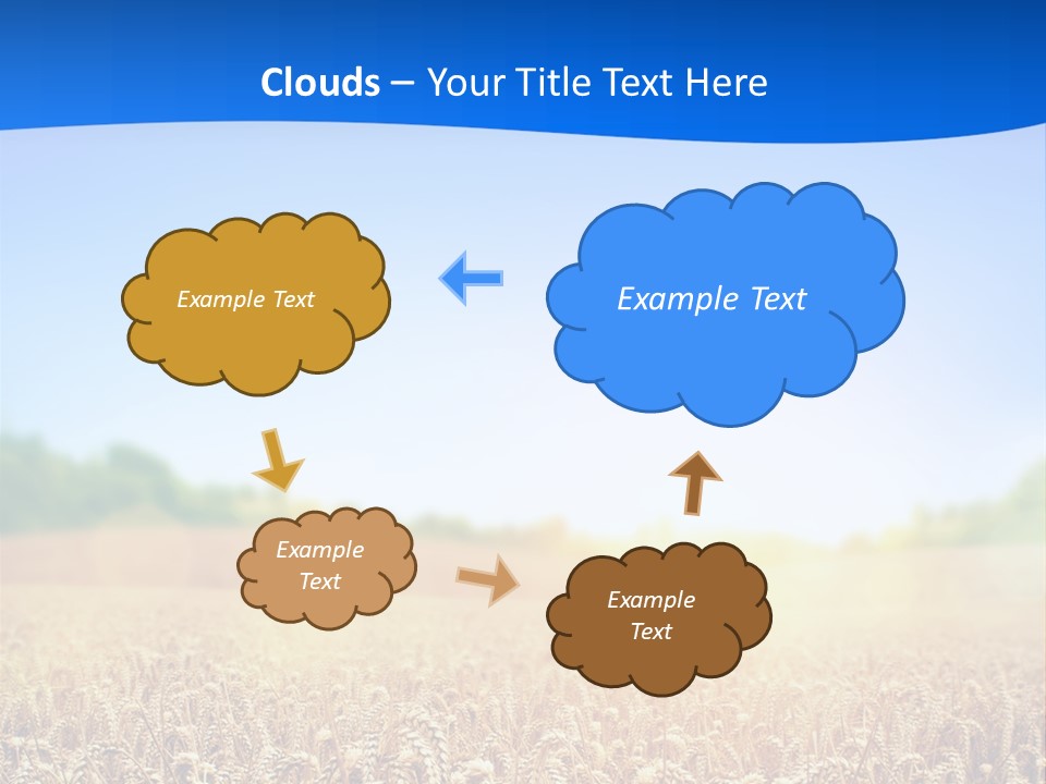 Background Wheat Straw PowerPoint Template