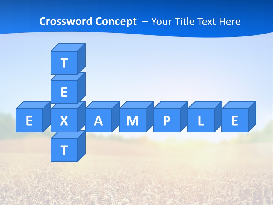 Background Wheat Straw PowerPoint Template