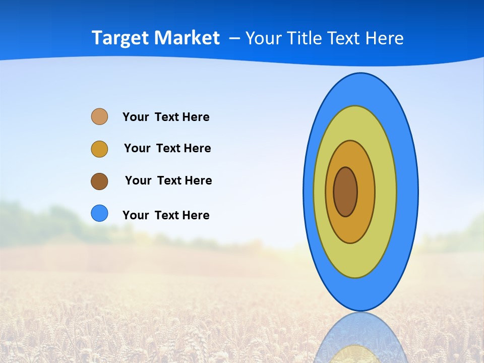 Background Wheat Straw PowerPoint Template