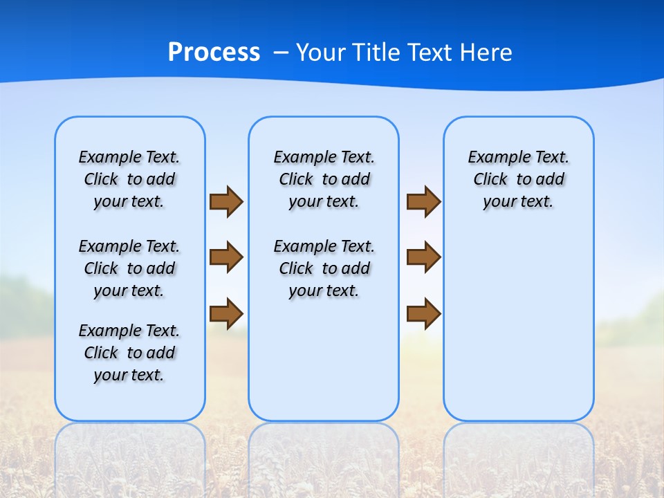 Background Wheat Straw PowerPoint Template