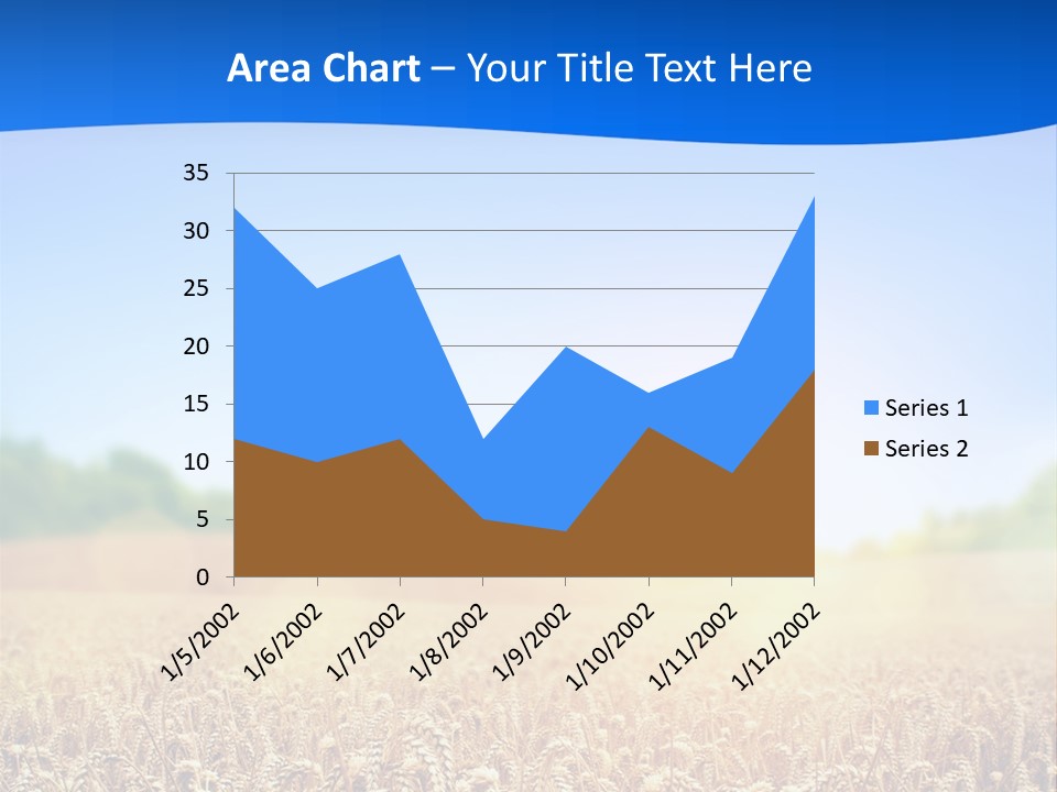 Background Wheat Straw PowerPoint Template