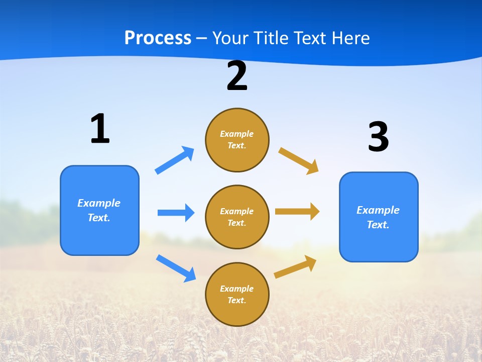 Background Wheat Straw PowerPoint Template