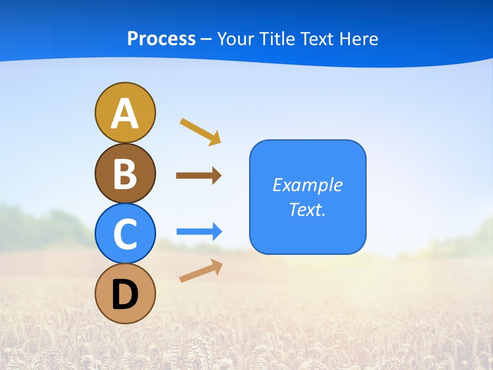 Background Wheat Straw PowerPoint Template
