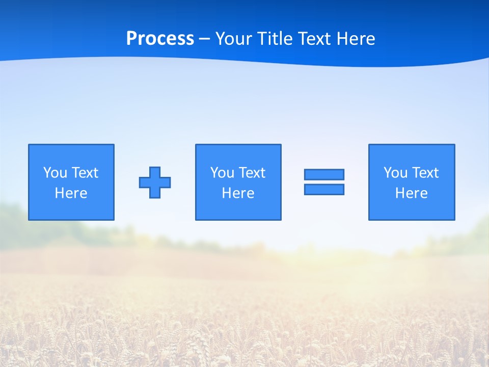 Background Wheat Straw PowerPoint Template