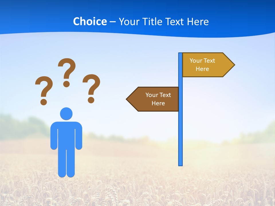 Background Wheat Straw PowerPoint Template