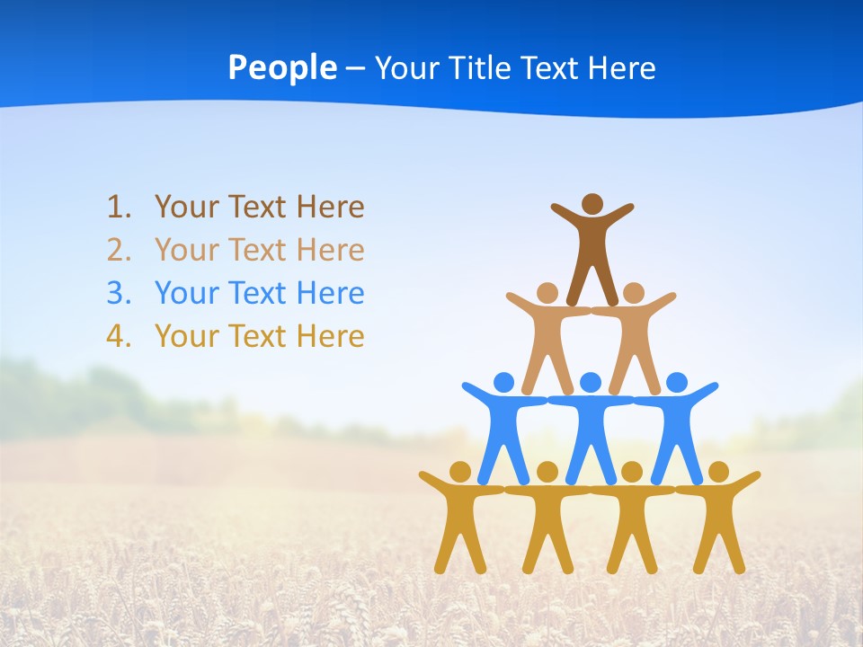 Background Wheat Straw PowerPoint Template