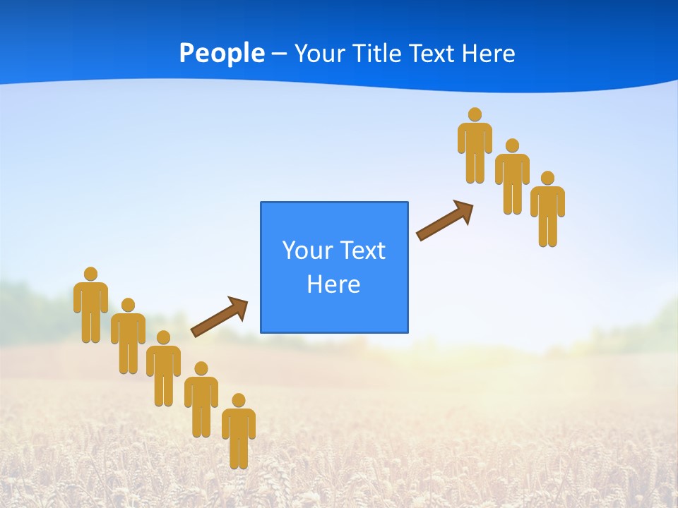 Background Wheat Straw PowerPoint Template