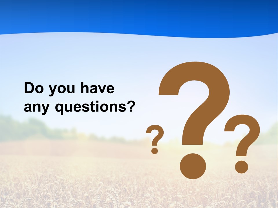 Background Wheat Straw PowerPoint Template