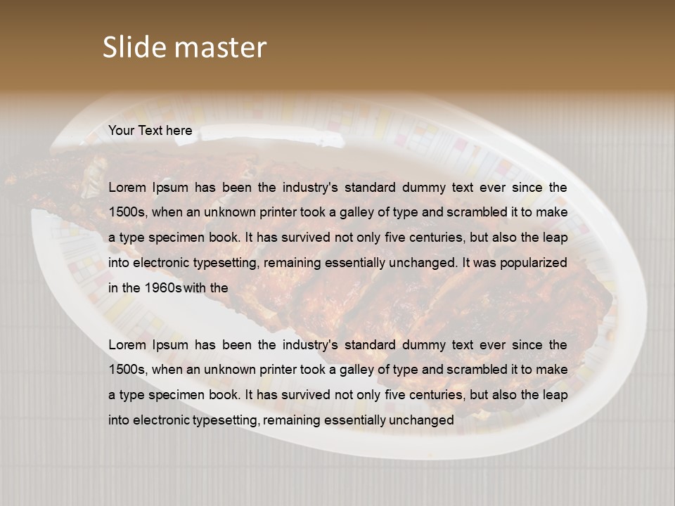 Fall Fire Pan PowerPoint Template