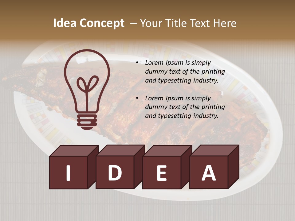 Fall Fire Pan PowerPoint Template