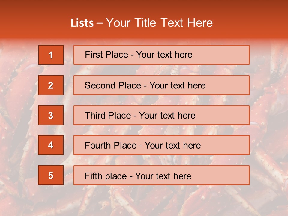Leg Ice Food And Drink PowerPoint Template