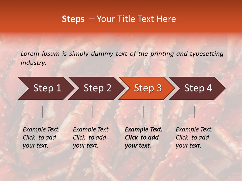 Leg Ice Food And Drink PowerPoint Template