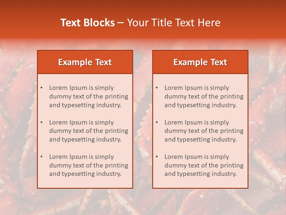 Leg Ice Food And Drink PowerPoint Template