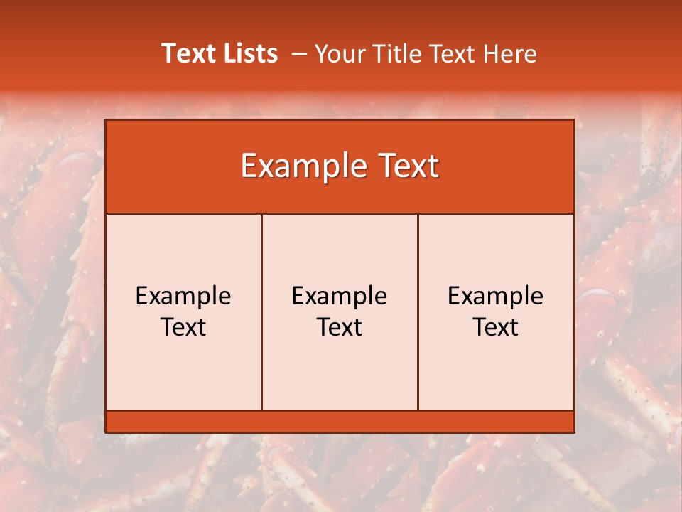 Leg Ice Food And Drink PowerPoint Template