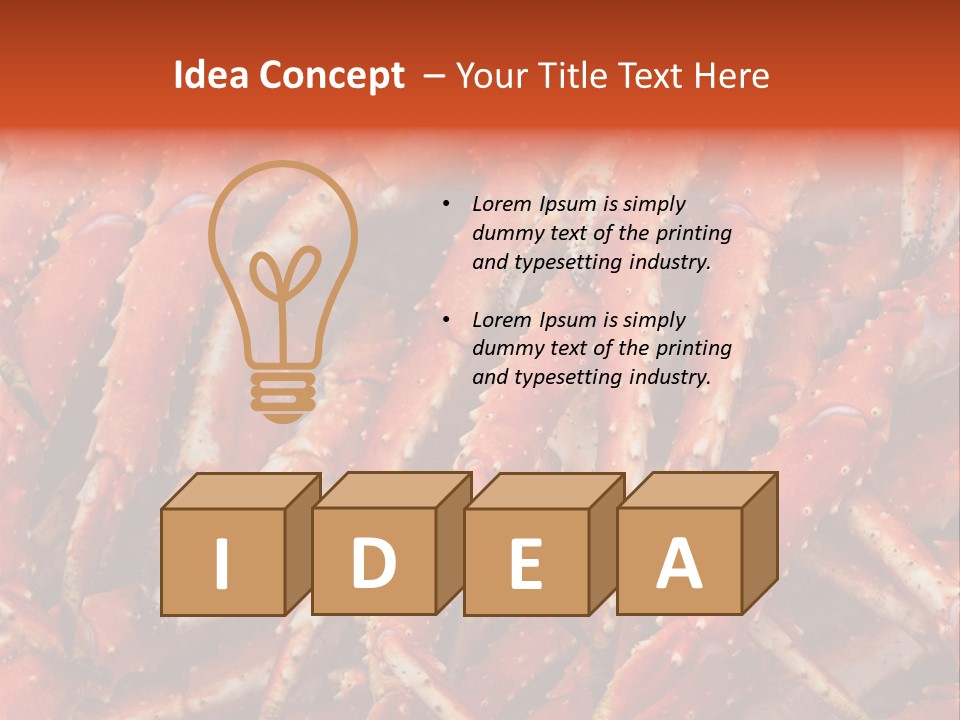 Leg Ice Food And Drink PowerPoint Template