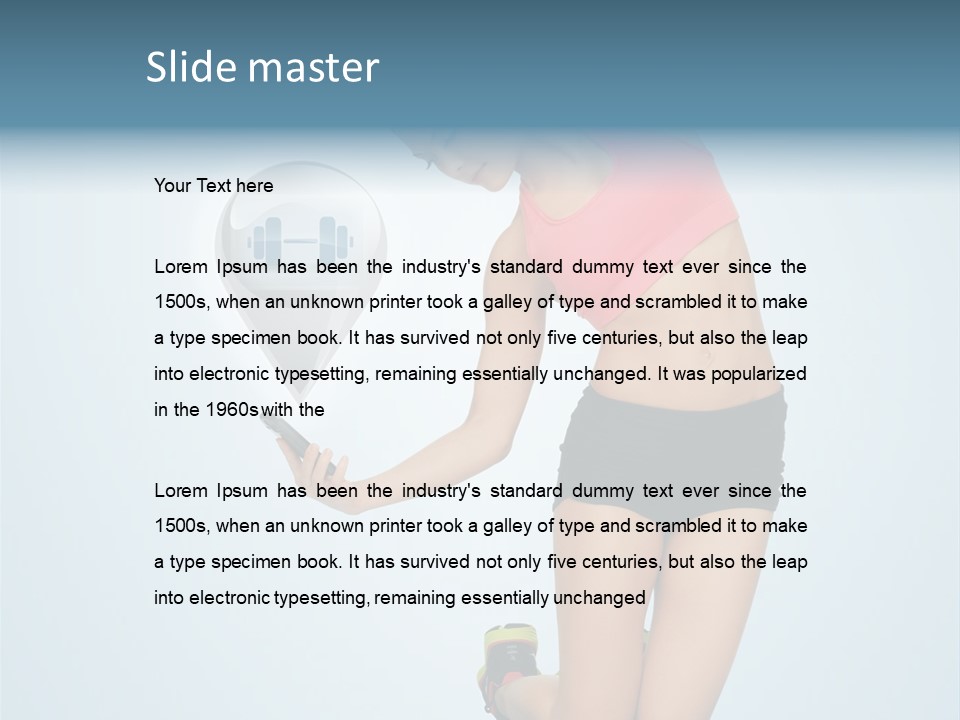 Shape Dumbell Icon PowerPoint Template